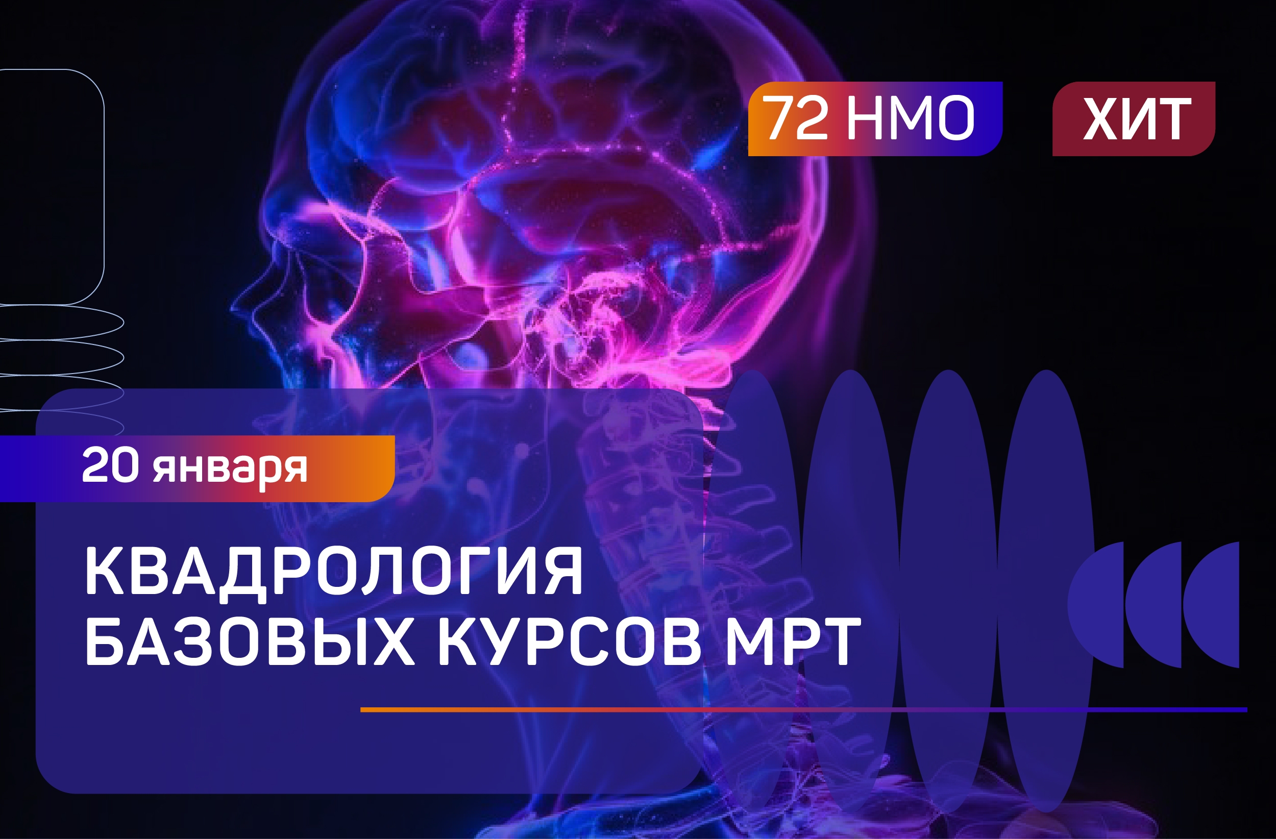 Квадрология базовых курсов МРТ: исследование головного мозга, спинного мозга и позвоночника, абдоминальная и урогенитальная визуализация, МР-артрология